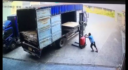 Accident With Pallet Stacker