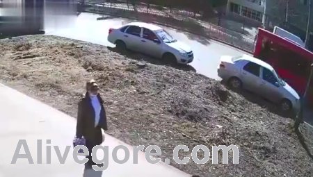 Medical College Student Looking on His Phone Run Over by Reversing Delivery Van