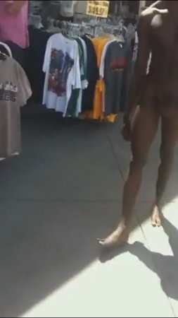 CRAZY NAKED MAN IN PUBLIC