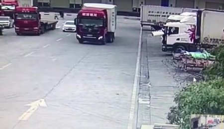 Man Tragically Crushed Between Two Trucks