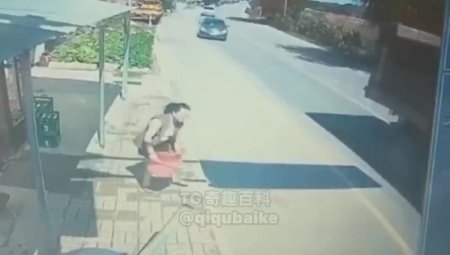 Woman Almost Hit By Speeding Car