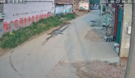 Chinese Woman Crushed Man Walking On The Street