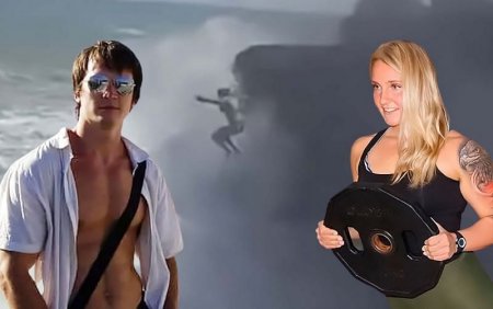 Russian Fitness Trainer Tries to Help Female Colleague Who Jumps into the Sea