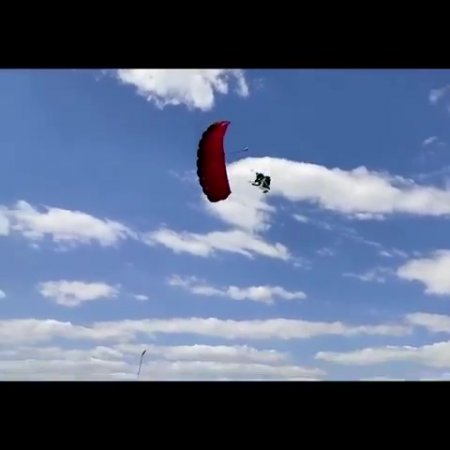 Russian Man Parachuting