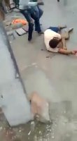 People Being Beaten By Mob