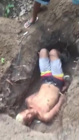 Man Brutally Shots In Shallow Grave
