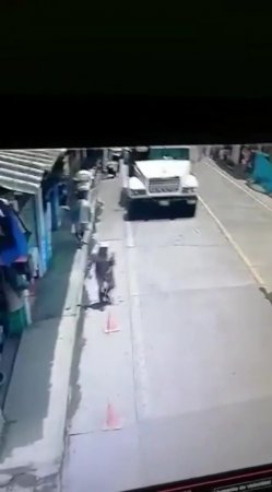 Old Man Taking a Stroll Ran Over By Dumptruck