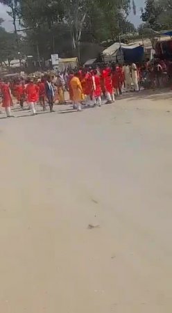 Car Crashed People On Street During Religious Festival