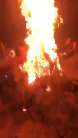 Guy Turned into a Live Bonfire by Attackers