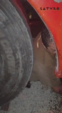 A Man Fell Under The Wheels Of A Truck
