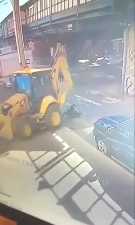 A Tractor Crushed A Woman At A Crosswalk