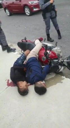 Police Killed Two Robbers On A Motorcycle