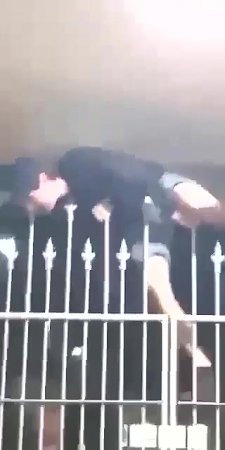 Dude Pierced His Throat With A Pin When He Climbed Over The Fence