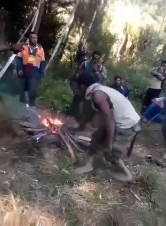 Wild Animals Torture A Woman With A Red-hot Machete In A Fire