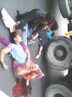 The Whole Family Was Injured Under The Wheels Of A Truck