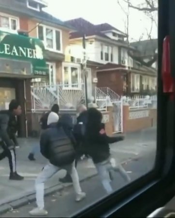 A Mob Of Niggas Beat Up A Bus Driver