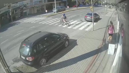 Cyclist Mowed Down By Delivery Guy On Motorcycle