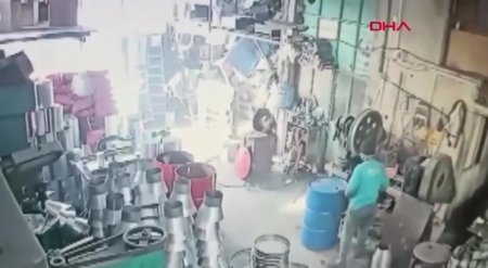 Gasoline Vapors Exploded From A Barrel When The Worker Turned On The Grindstone