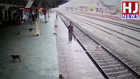 The Dude Waited For The Train And Lay Down On The Rails