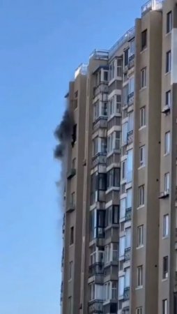 Man Trying To Escape From The Fire Jumped Out Of The Window