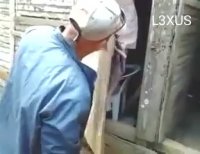 Man Hanging Himself In A Doorway