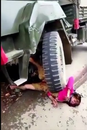 Woman Crushed By Military Truck