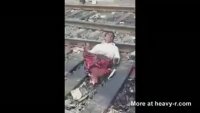 The Train Cut Off Both Of The Man's Legs, Now He Is Learning To Live Without Them