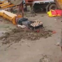 A Worker Crushed By An Arrow From A Collapsed Crane