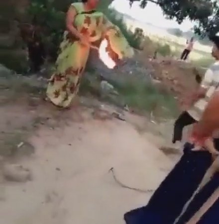 Woman Self Immolates During Dispute