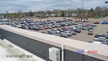 Police Officers Shot A Robber In A Supermarket Parking Lot