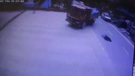 A Woman Ran Out Onto The Road And Was Hit And Killed By A Truck