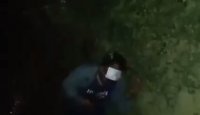 Man Stabbed Many Times With A Machete (low quality video)