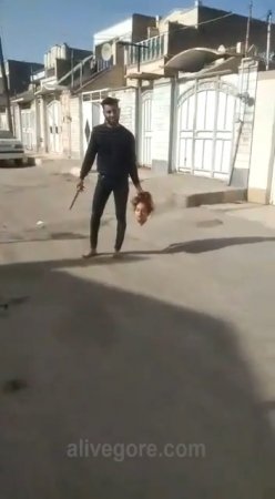 Dude Walks Down The Street With His Wife's Head Cut Off