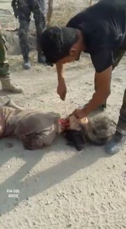 Terrorists In Syria Beheaded A Prisoner And Took His Head With Them