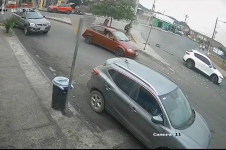 A Car That Lost Control Ran Over People Sitting At A Table By The Road