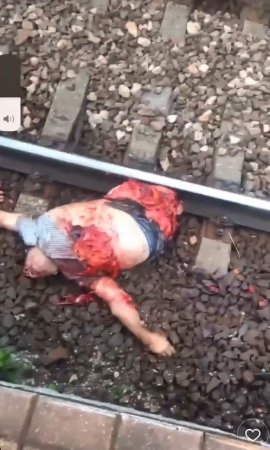A Pregnant Woman And A Man Died On The Railroad Tracks. Moscow. Russia