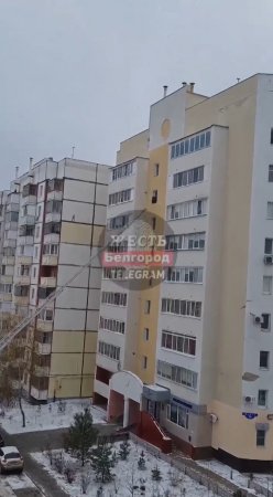 A Drug Addict Fell From A Car Ladder On The 5th Floor Level. Belgorod, Russia