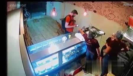 A Man In A Bakery Wounded One Of The Robbers Who Attacked Him