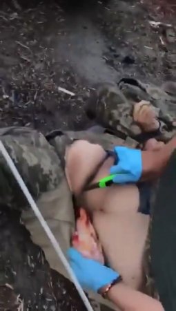 Ukrainian Nationalists Castrate A Russian Soldier /edited/