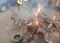 Two Suspected Thieves Burned By A Mob Of Villagers
