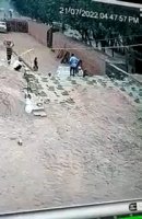Three Workers Crushed By Collapsing Brick Wall. India