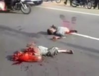 Two People Were Killed In An Accident, One's Legs Were Torn Off Up To The Waist