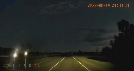 An Idiot Standing On A Road At Night Is Hit By A Car