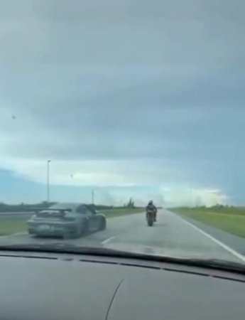 Motorcyclist Lost The Race