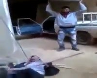 Syrian Army Soldiers Torture Civilian Suspects Of Treason