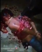 A Man With His Hands Tied Was Beaten To A Bloody Pulp With A Stick