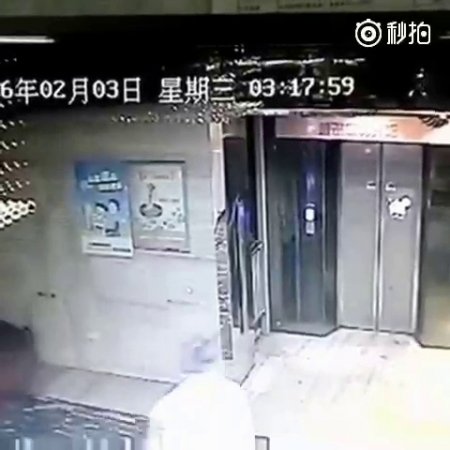 The Jerk Kicked The Door In The Elevator And Fell Down The Shaft