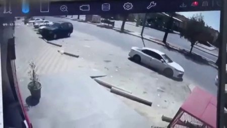 Inexperienced Driver Hit A Woman Getting Out Of A Car