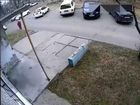 An Elderly Woman Was Hit And Run Over By A Car. Russia