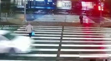 An Elderly Woman Was Hit By A Car While She Was Cursing At The Other Driver. Russia